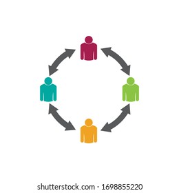 People Icon work group Vector illustration design