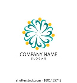 People Icon work group Vector illustration design logo