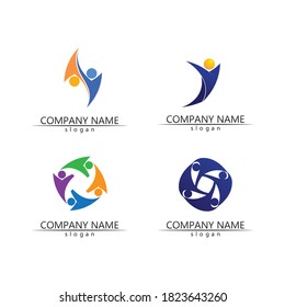 People Icon grupo de trabajo Vector de diseño de ilustración