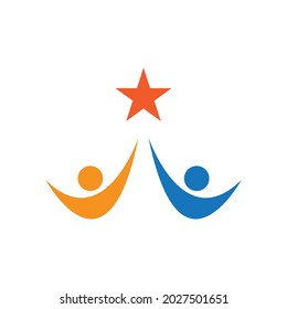People Icon grupo de trabajo Vector de diseño de ilustración