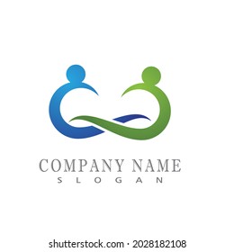 People Icon Arbeitsgruppe Vektorgrafik Design
