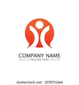 People Icon work group Vector illustration design LOGO BUSINESS Group Community 