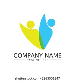 People Icon grupo de trabajo Vector diseño de la ilustración del logotipo