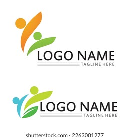 People Icon work group Vector  logo illustration design