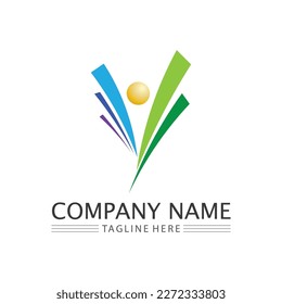 People Icon work group Vector  logo illustration design
