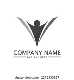 People Icon Arbeitsgruppe Vector Logo-Design