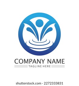 People Icon work group Vector  logo illustration design