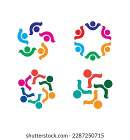 People icon work group vector illustration design
