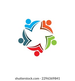 People icon work group vector illustration design