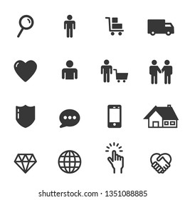 people icons business vector