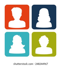 people icons design, vector illustration eps10 graphic 