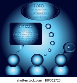 people icons dialog bubbles