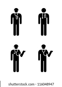 People icons. Doctor/physician concepts.