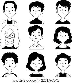 iconos de personas con eps 10