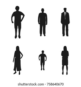 People icons. Graphic template. Vector illustration
