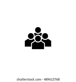 People Icons - Isolated On White Background. Vector Illustration, Graphic Design. For Web, Websites, Print Material, Promotion Template 