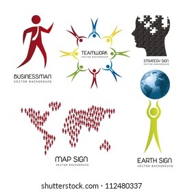 people icons isolated over white background. vector illustration