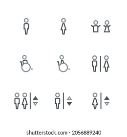 People Icons - isolated sign symbol vector illustration