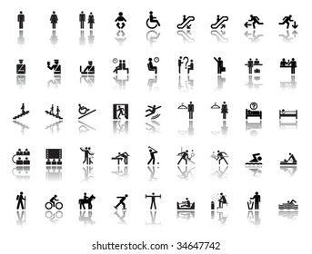 people icons - large vector set