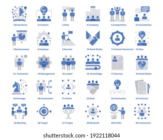 People Icons Line Color Work Group Team Vector ,Team,Business,Human Resources