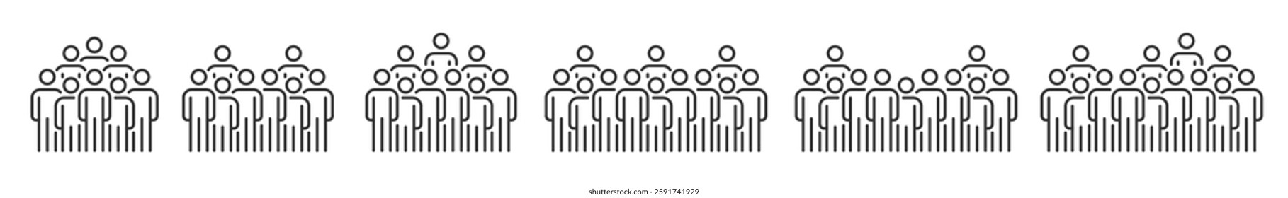 People Icons Line Work Group Team Business, People Vector Icon, Group Of People Icon, Team People Icon, Persons Symbol,
Symbol Perfect Design Simple Set For Using In Web Site Logo App UI Infographics 