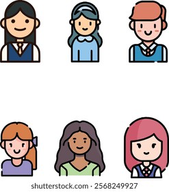  people icons man woman female