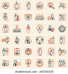 people icons outline