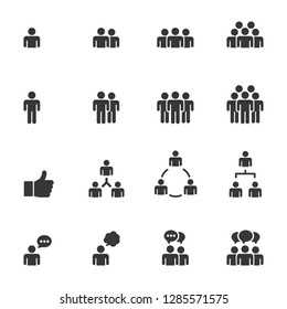 People Icons , Person work group Team Vector