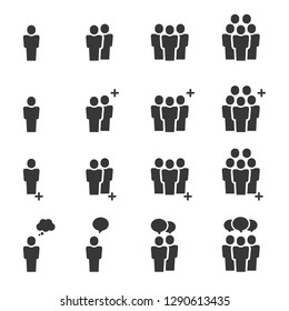 People Icons , Person work group Team Vector