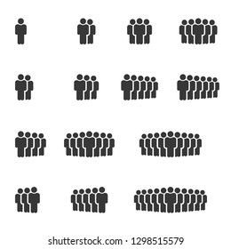 People Icons , Person work group Team Vector