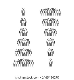 People Icons , Person work group Team Vector