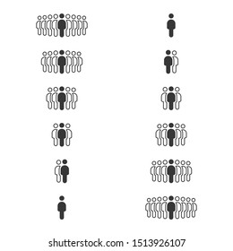 People Icons , Person work group Team Vector