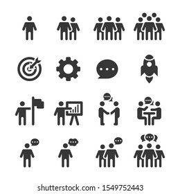 People Icons , Person work group Team Vector