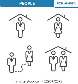 People Icons. Professional, pixel perfect icons, EPS 10 format.