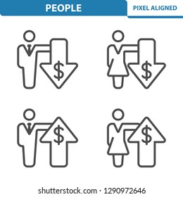 People Icons. Professional, pixel perfect icons, EPS 10 format.