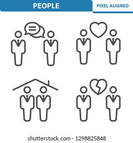 People Icons. Professional, pixel perfect icons, EPS 10 format.