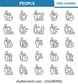 People Icons. Professional, pixel perfect icons, EPS 10 format.