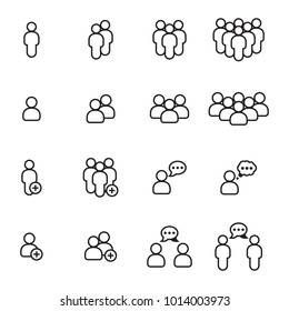 People icons set