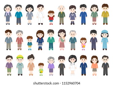 People icons set