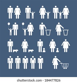 people icons set