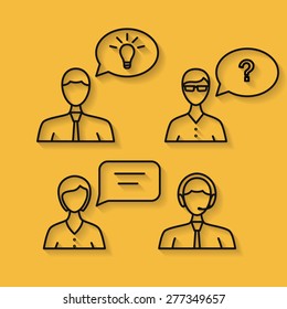 People icons set