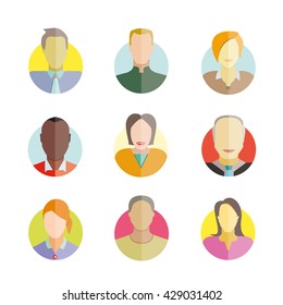 people icons set