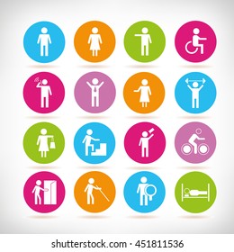 people icons set