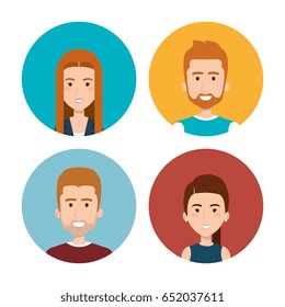 People icons set