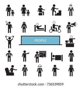 people icons set