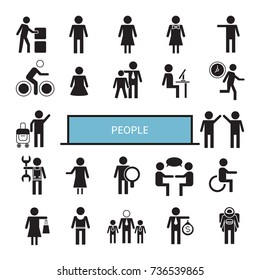 people icons set