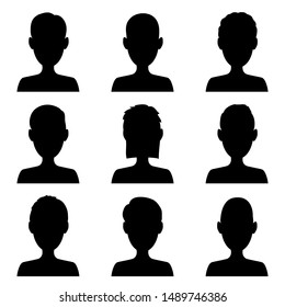 People icons set isolated on white background. Vector illustration