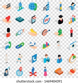 People icons set. Isometric style of 36 person vector icons for web for any design