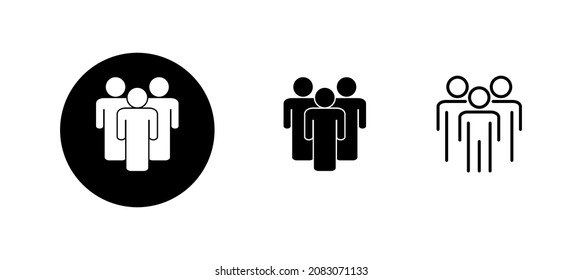 people icons set. person sign and symbol. User Icon vector