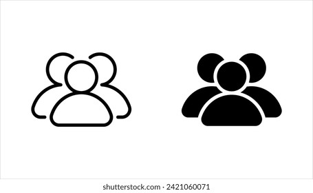 People Icons set, Person work group Team Vector. vector illustration on white background